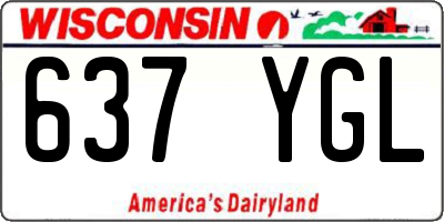 WI license plate 637YGL
