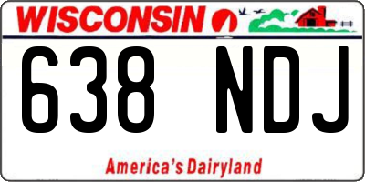 WI license plate 638NDJ