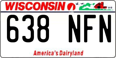 WI license plate 638NFN