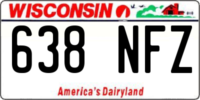 WI license plate 638NFZ