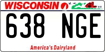WI license plate 638NGE