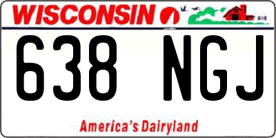 WI license plate 638NGJ