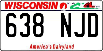 WI license plate 638NJD