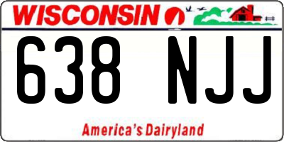 WI license plate 638NJJ