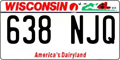 WI license plate 638NJQ