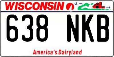 WI license plate 638NKB