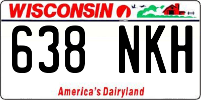 WI license plate 638NKH