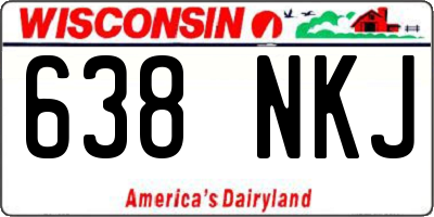 WI license plate 638NKJ