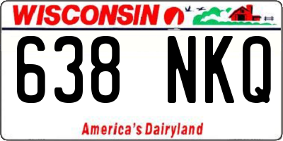 WI license plate 638NKQ