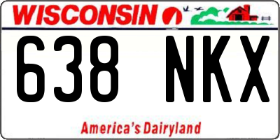 WI license plate 638NKX