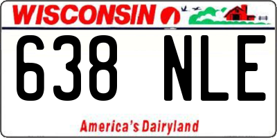 WI license plate 638NLE