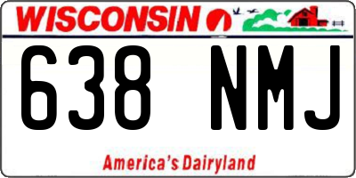 WI license plate 638NMJ