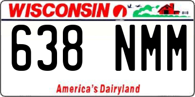 WI license plate 638NMM