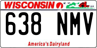 WI license plate 638NMV