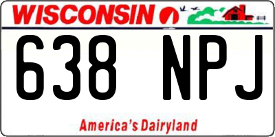 WI license plate 638NPJ