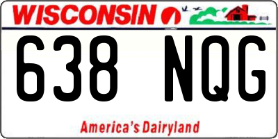 WI license plate 638NQG