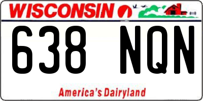 WI license plate 638NQN