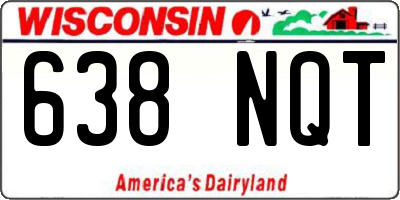 WI license plate 638NQT