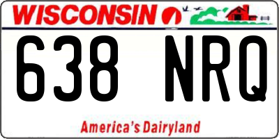 WI license plate 638NRQ