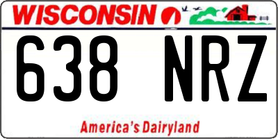 WI license plate 638NRZ