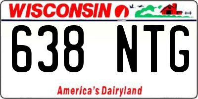 WI license plate 638NTG