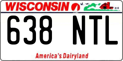 WI license plate 638NTL