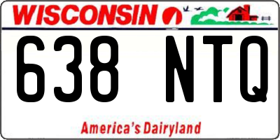 WI license plate 638NTQ