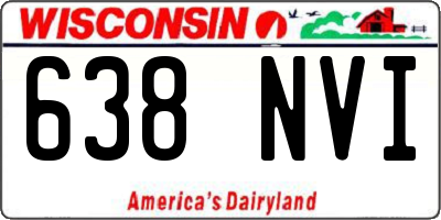 WI license plate 638NVI