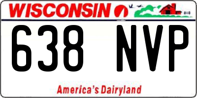 WI license plate 638NVP