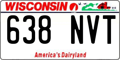 WI license plate 638NVT