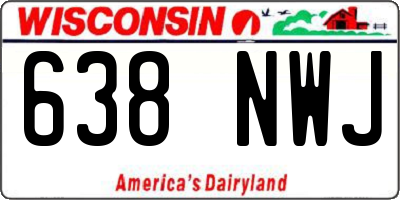 WI license plate 638NWJ