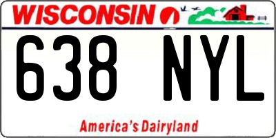 WI license plate 638NYL