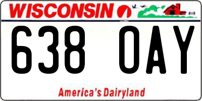 WI license plate 638OAY