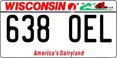 WI license plate 638OEL