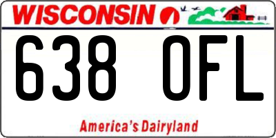 WI license plate 638OFL