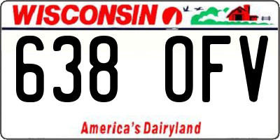 WI license plate 638OFV
