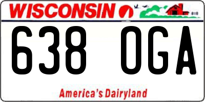WI license plate 638OGA