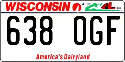 WI license plate 638OGF