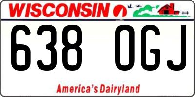 WI license plate 638OGJ