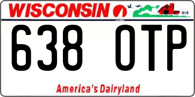 WI license plate 638OTP