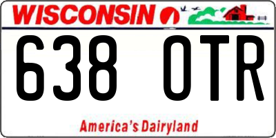 WI license plate 638OTR