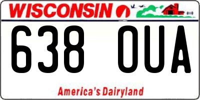 WI license plate 638OUA