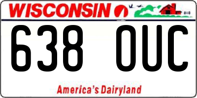 WI license plate 638OUC