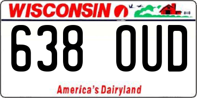 WI license plate 638OUD