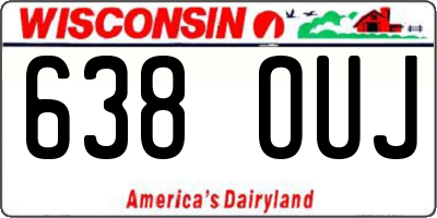 WI license plate 638OUJ