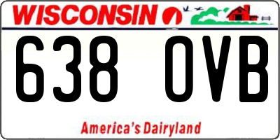 WI license plate 638OVB
