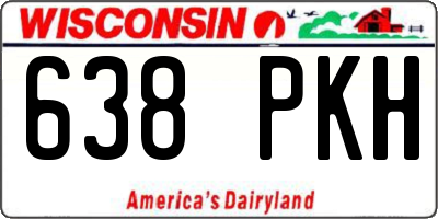 WI license plate 638PKH