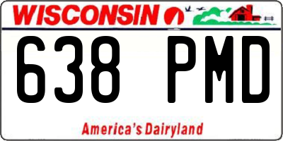 WI license plate 638PMD