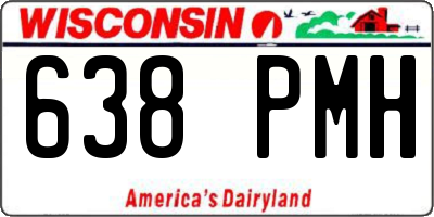 WI license plate 638PMH