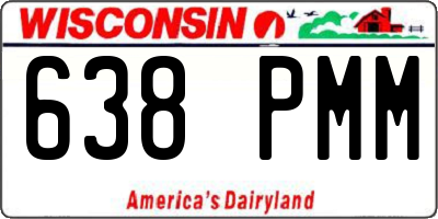 WI license plate 638PMM